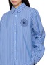  - MARDI MERCREDI - Embroidered Striped Cotton Shirt
