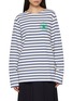 首图 - 点击放大 - MARDI MERCREDI - Striped Floral Print Cotton T-Shirt