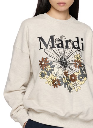 - MARDI MERCREDI - Floral Graphic Cotton Sweatshirt