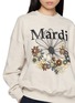  - MARDI MERCREDI - Floral Graphic Cotton Sweatshirt
