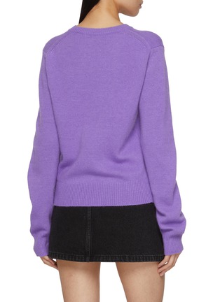 背面 - 点击放大 - MARDI MERCREDI - Floral Embroidery Knit Sweater