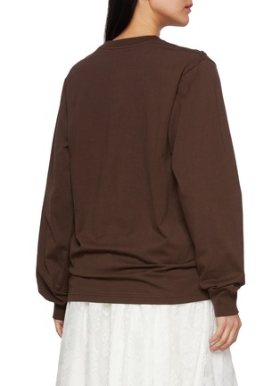 背面 - 点击放大 - MARDI MERCREDI - Flower Graphic Crewneck Cotton T-Shirt