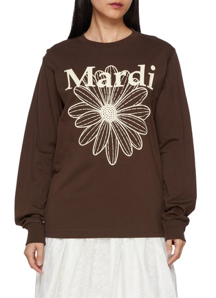 首图 - 点击放大 - MARDI MERCREDI - Flower Graphic Crewneck Cotton T-Shirt