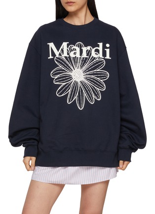 首图 - 点击放大 - MARDI MERCREDI - Flower Graphic Oversized Cotton Sweatshirt