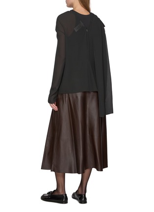 背面 - 点击放大 - THE ROW - ALENORA 围巾拼接真丝上衣