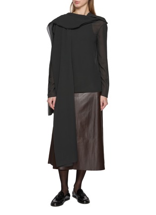 首图 - 点击放大 - THE ROW - ALENORA 围巾拼接真丝上衣