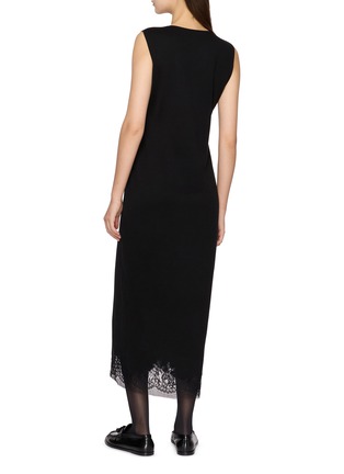 背面 - 点击放大 - THE ROW - 蕾丝拼接真丝连衣裙
