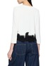 背面 - 点击放大 - ERMANNO SCERVINO - Quarter Sleeve Contrast Lace Cardigan