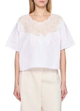 首图 - 点击放大 - ERMANNO SCERVINO - Lace Embroidery Top