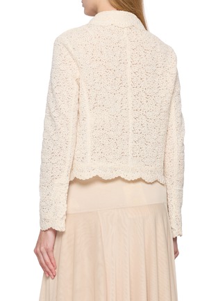 背面 - 点击放大 - ERMANNO SCERVINO - Lace Shirt Collar Crop Jacket