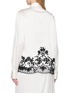背面 - 点击放大 - ERMANNO SCERVINO - Long Sleeve Lace Embroidered Silk Shirt