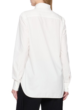 背面 - 点击放大 - ERMANNO SCERVINO - Long Sleeve Embroidered Cotton Shirt