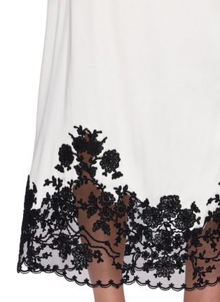  - ERMANNO SCERVINO - Elasticated Drawstring Waist Contrast Lace Skirt