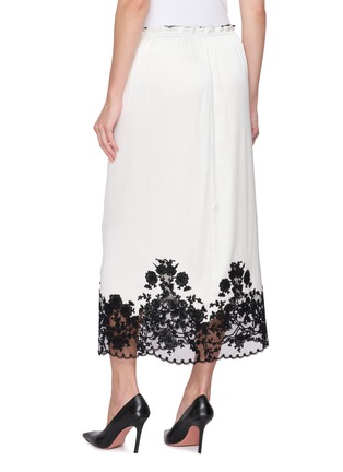 背面 - 点击放大 - ERMANNO SCERVINO - Elasticated Drawstring Waist Contrast Lace Skirt