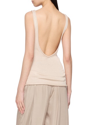 背面 - 点击放大 - GIA STUDIOS - JOE 卷边真丝背心
