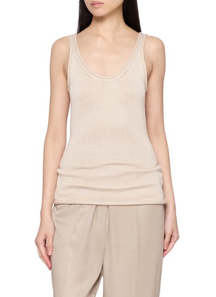 首图 - 点击放大 - GIA STUDIOS - JOE 卷边真丝背心