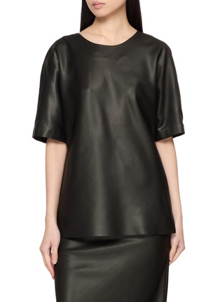 首图 - 点击放大 - GIA STUDIOS - TRULA 圆领真丝上衣