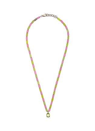 首图 - 点击放大 - BEA BONGIASCA - Tubini 9K Gold Silver Peridot Long Beads Necklace