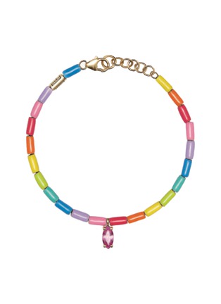 首图 - 点击放大 - BEA BONGIASCA - Tubini 9K Gold Silver Sapphire Long Beads Bracelet