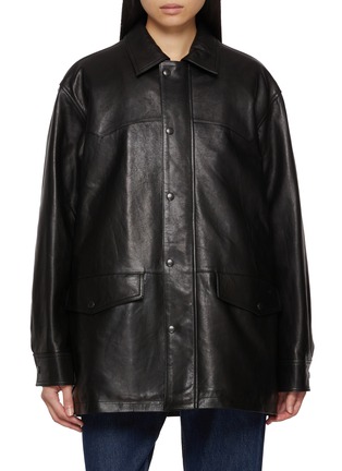 首图 - 点击放大 - TONYWACK - Leather Car Coat