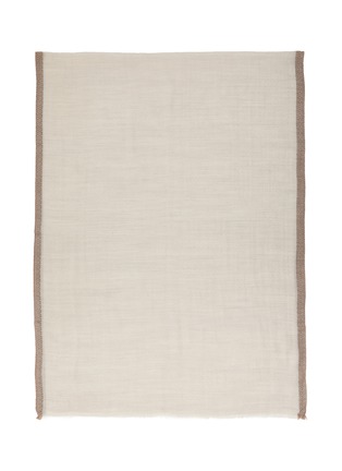 首图 - 点击放大 - LANE’S - Contrast Edge Wool Silk Shawl