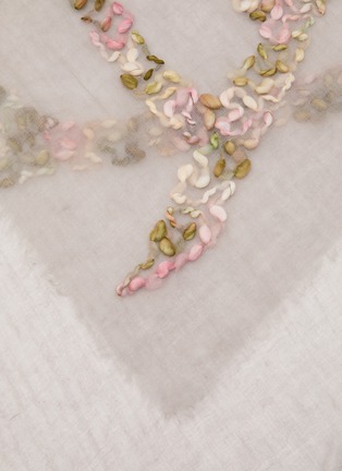 细节 - 点击放大 - LANE’S - Embroidered Wool Shawl
