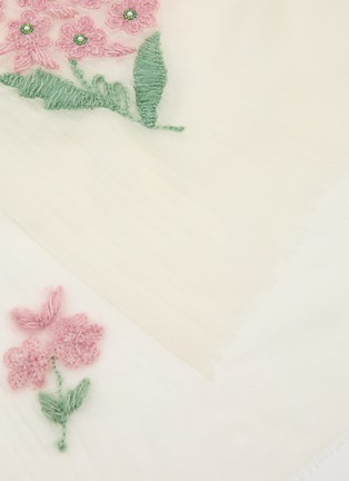 细节 - 点击放大 - LANE’S - Embroidered Wool Shawl