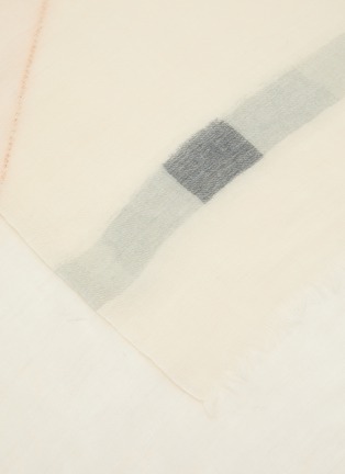 细节 - 点击放大 - LANE’S - Geometric Print Rhinestone Embellished Wool Silk Cashmere Shawl