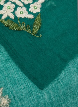 细节 - 点击放大 - LANE’S - Embroidered Wool Shawl