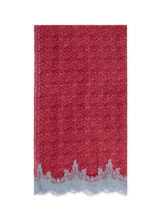 首图 - 点击放大 - LANE’S - Lace Trim Wool Silk Shawl
