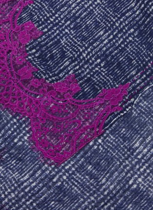 细节 - 点击放大 - LANE’S - Lace Trim Wool Silk Shawl