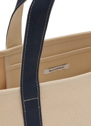 细节 - 点击放大 - SPORTY & RICH - 中号 SERIF 帆布托特包
