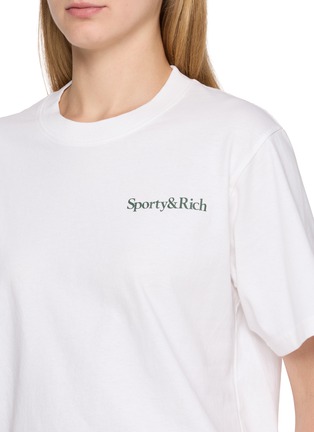  - SPORTY & RICH - LOGO 印花纯棉短袖 T 恤