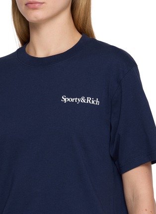 - SPORTY & RICH - LOGO 印花纯棉短袖 T 恤