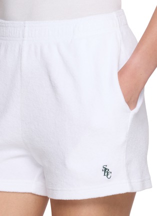  - SPORTY & RICH - LOGO 刺绣松紧腰毛巾棉短裤