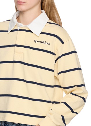  - SPORTY & RICH - 条纹长袖 POLO 衫