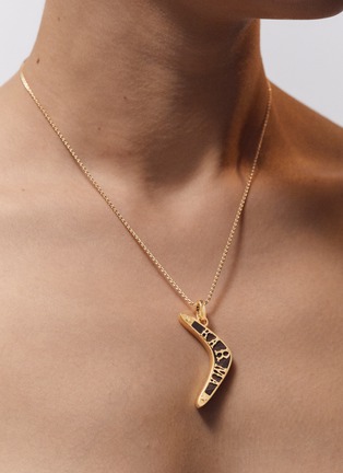细节 - 点击放大 - MARIE LICHTENBERG - Karma 18K Gold Ebony Pendant