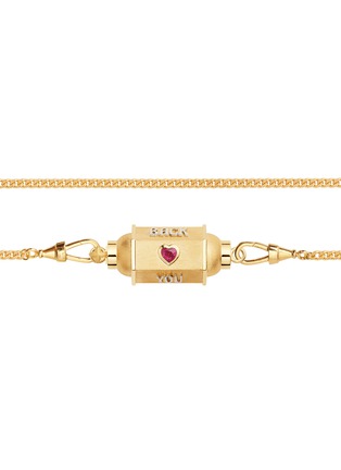 细节 - 点击放大 - MARIE LICHTENBERG - Love You Locket 18K Gold Diamond Ruby Necklace