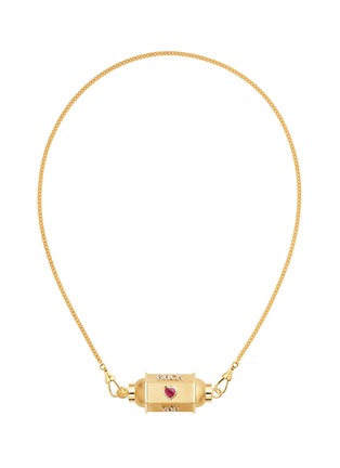 首图 - 点击放大 - MARIE LICHTENBERG - Love You Locket 18K Gold Diamond Ruby Necklace