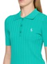  - SPORTY & RICH - SRC Ribbed Knit Polo Shirt