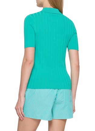 背面 - 点击放大 - SPORTY & RICH - SRC Ribbed Knit Polo Shirt