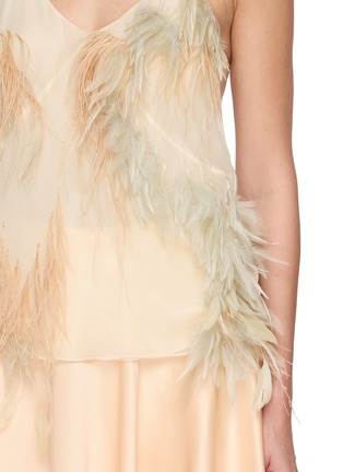  - SHARON WAUCHOB - 羽毛饰吊带上衣