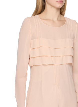  - SHARON WAUCHOB - CLEMMIE 褶皱真丝长裙