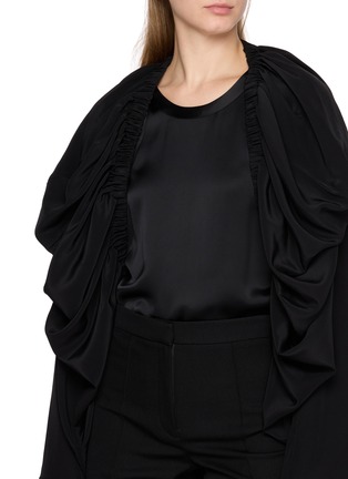  - SHARON WAUCHOB - Sata Bubble Effect Tie Waist Blouson Jacket