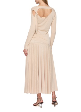 模特儿示范图 - 点击放大 - SHARON WAUCHOB - 镂空 V 领纯棉针织衫