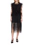 首图 - 点击放大 - SHARON WAUCHOB - Embroidered Feather Fringed Dress