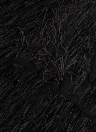 细节 - 点击放大 - SHARON WAUCHOB - 羽毛缀饰真丝围巾