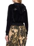 背面 - 点击放大 - SPORTY & RICH - Signature Logo Krystal Zip-up Hoodie