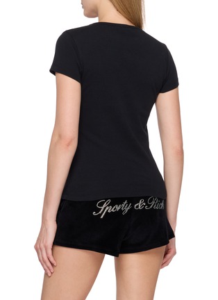 背面 - 点击放大 - SPORTY & RICH - Signature Logo Krystal T-shirt