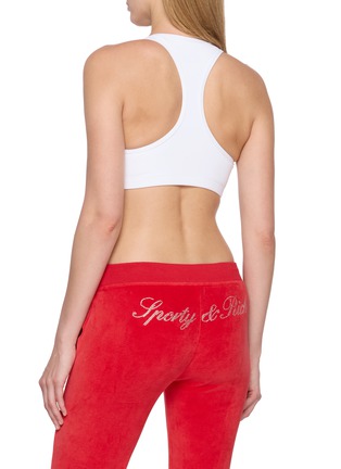背面 - 点击放大 - SPORTY & RICH - Signature Logo V-neck Athletic Bra
